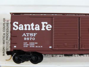 N Scale Micro-Trains 78060 ATSF Santa Fe 50' Box Car 9870 RTR
