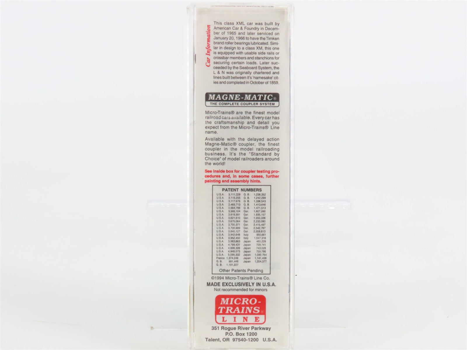 N Scale Micro-Trains 32140 LN Louisville & Nashville 50' Plug Door Box Car RTR