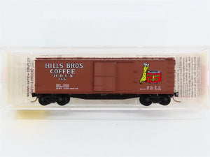N Scale Micro-Trains 42100 HBCX Hills Bros. Coffee 40' Box Car 166 RTR
