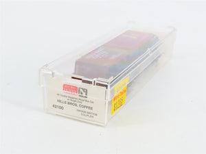 N Scale Micro-Trains 42100 HBCX Hills Bros. Coffee 40' Box Car 166 RTR