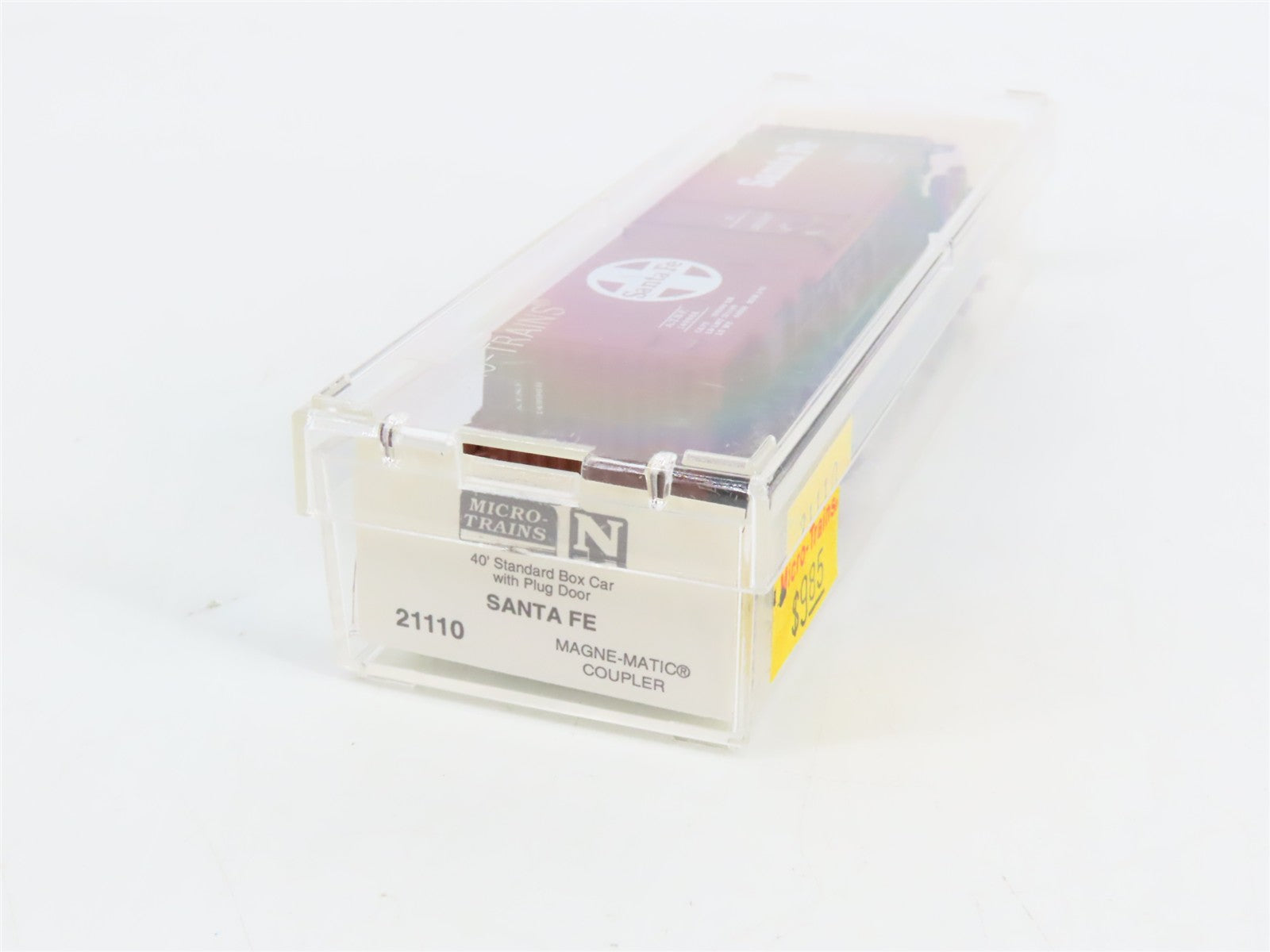 N Scale Micro-Trains 21110 ATSF Santa Fe 40' Plug Door Box Car 149968 RTR