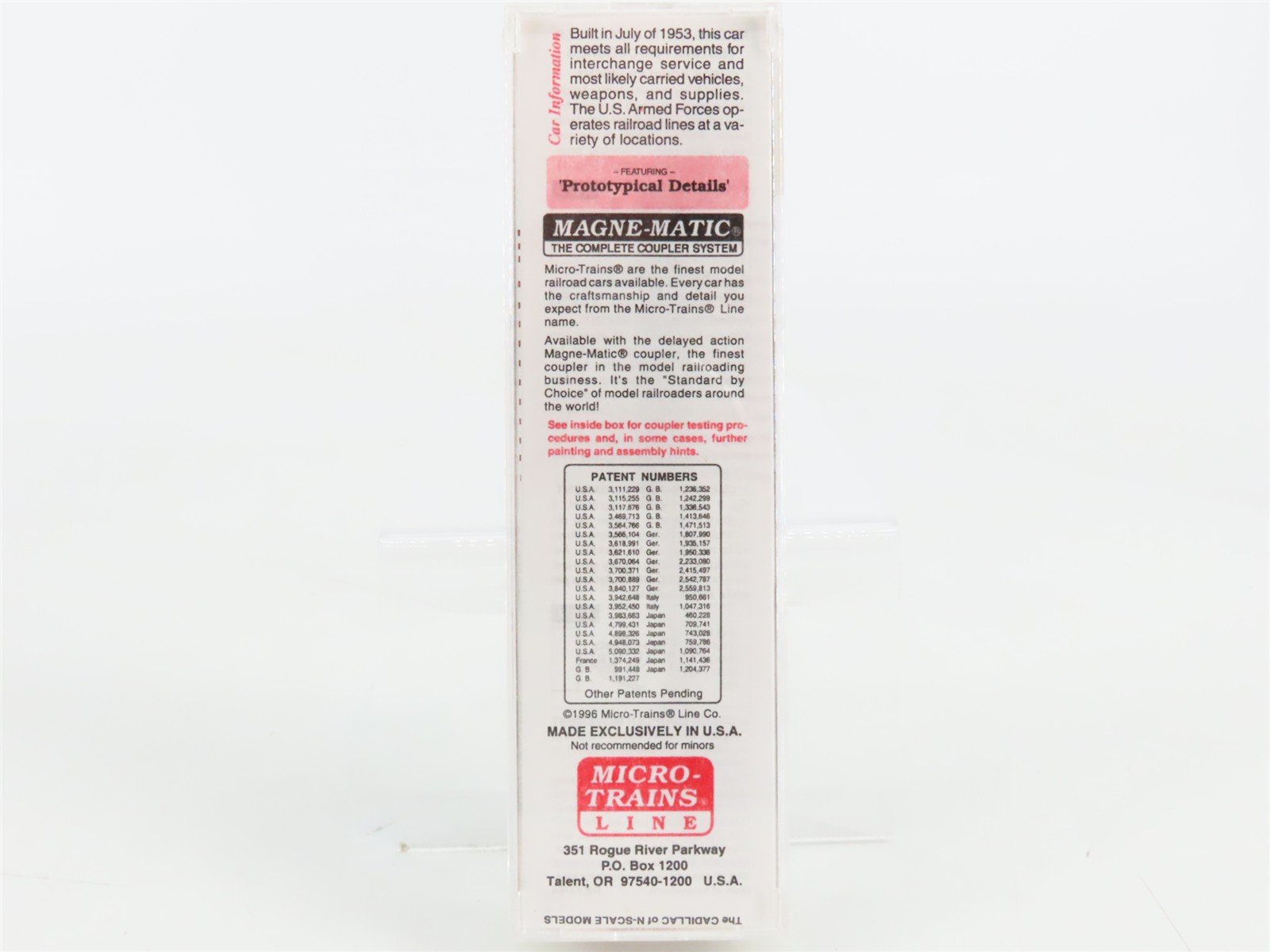 N Scale Micro-Trains 45180 USAX U.S. Army 50' Fishbelly Flat Car 38066 RTR