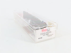 N Scale Micro-Trains 45180 USAX U.S. Army 50' Fishbelly Flat Car 38066 RTR