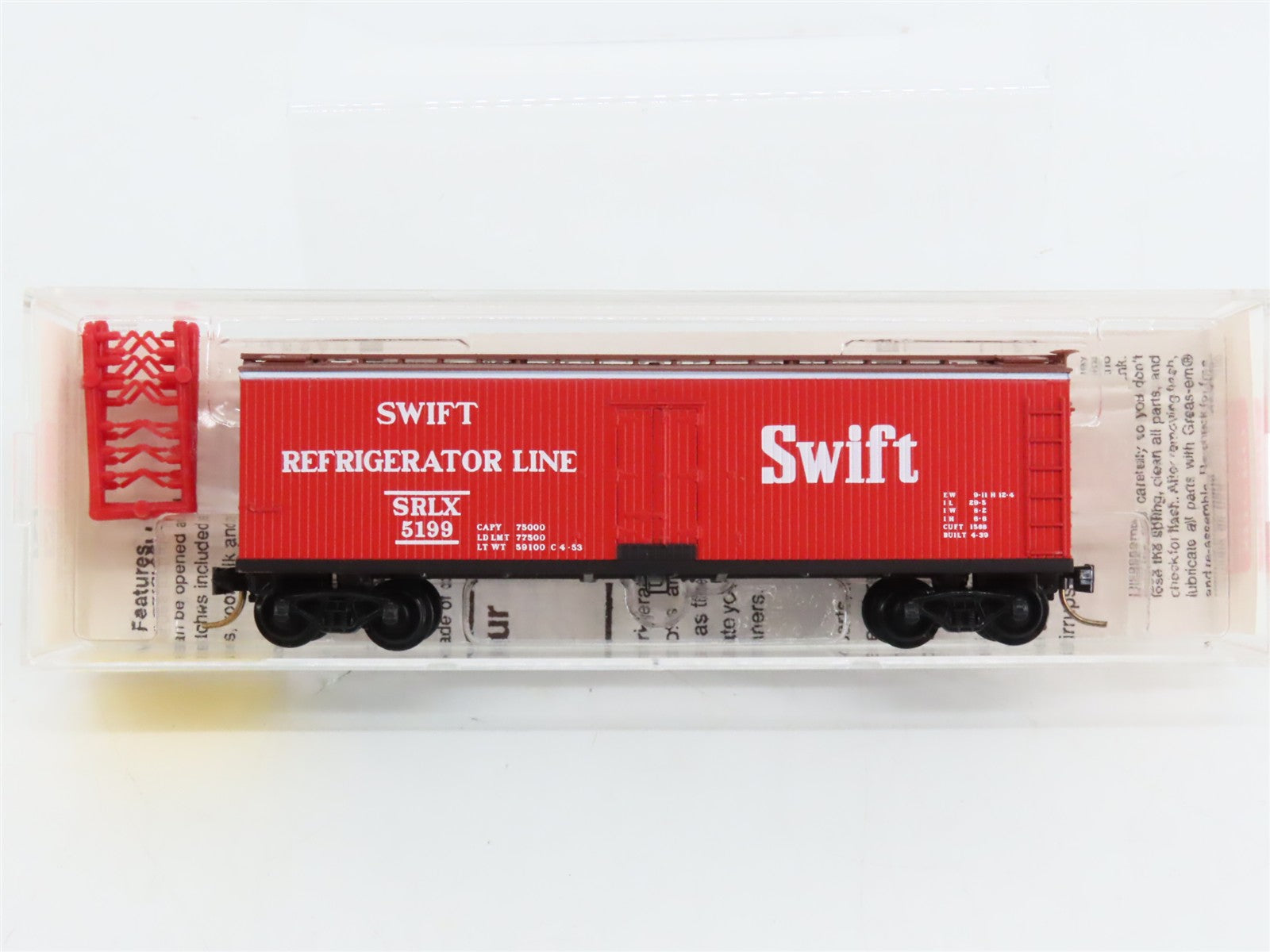 N Scale Micro-Trains 49400 SRLX Swift Refrigerator Line 40' Wood Reefer 5199 RTR