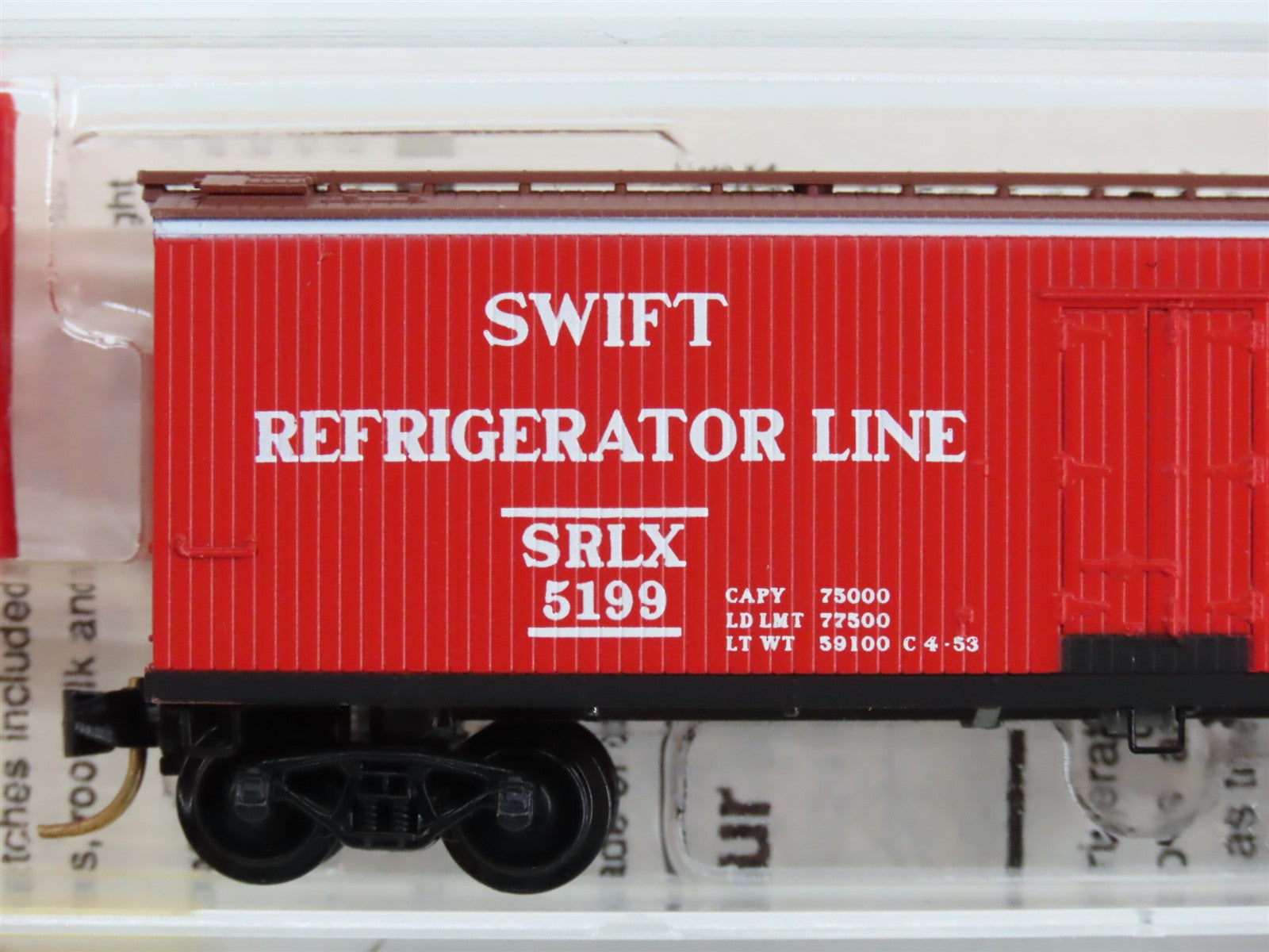 N Scale Micro-Trains 49400 SRLX Swift Refrigerator Line 40' Wood Reefer 5199 RTR