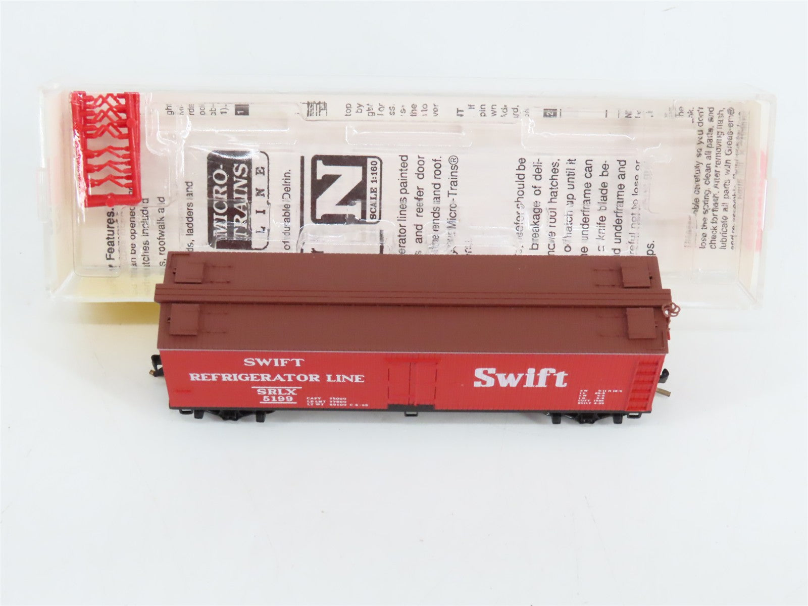 N Scale Micro-Trains 49400 SRLX Swift Refrigerator Line 40' Wood Reefer 5199 RTR