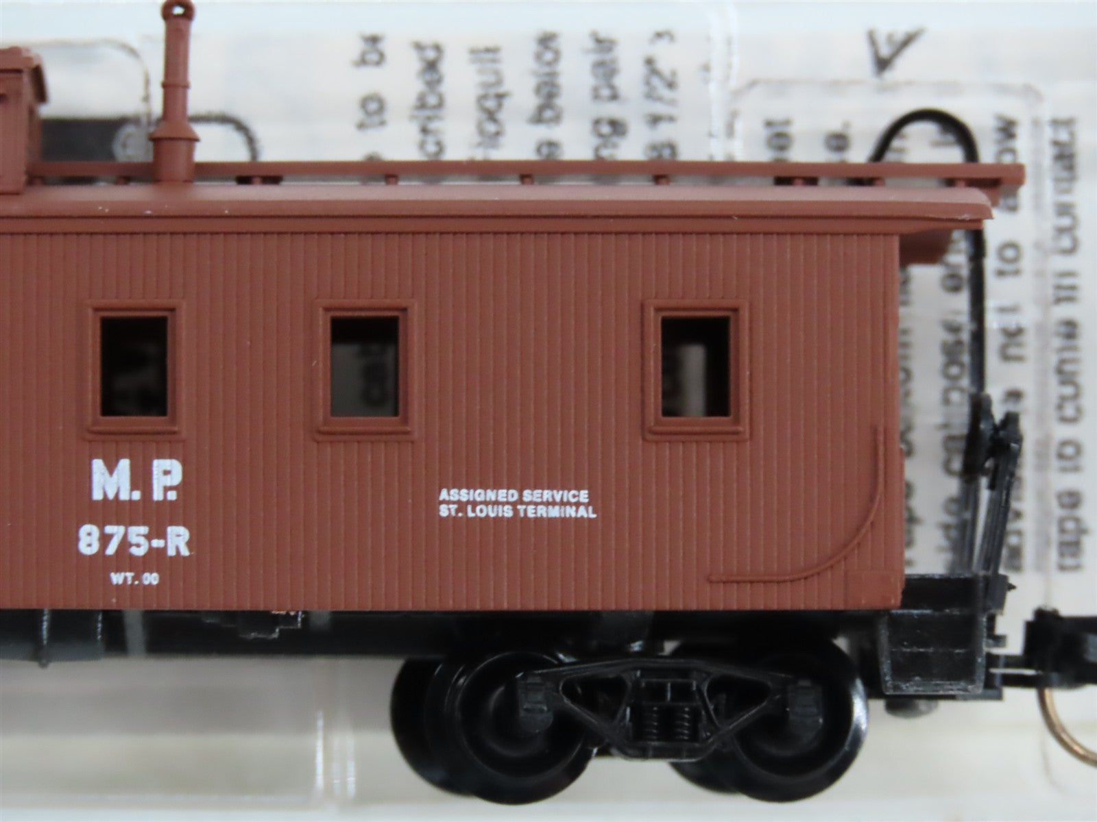 N Scale Micro-Trains 50160 MP Missouri Pacific 34' Wood-Sheathed Caboose RTR