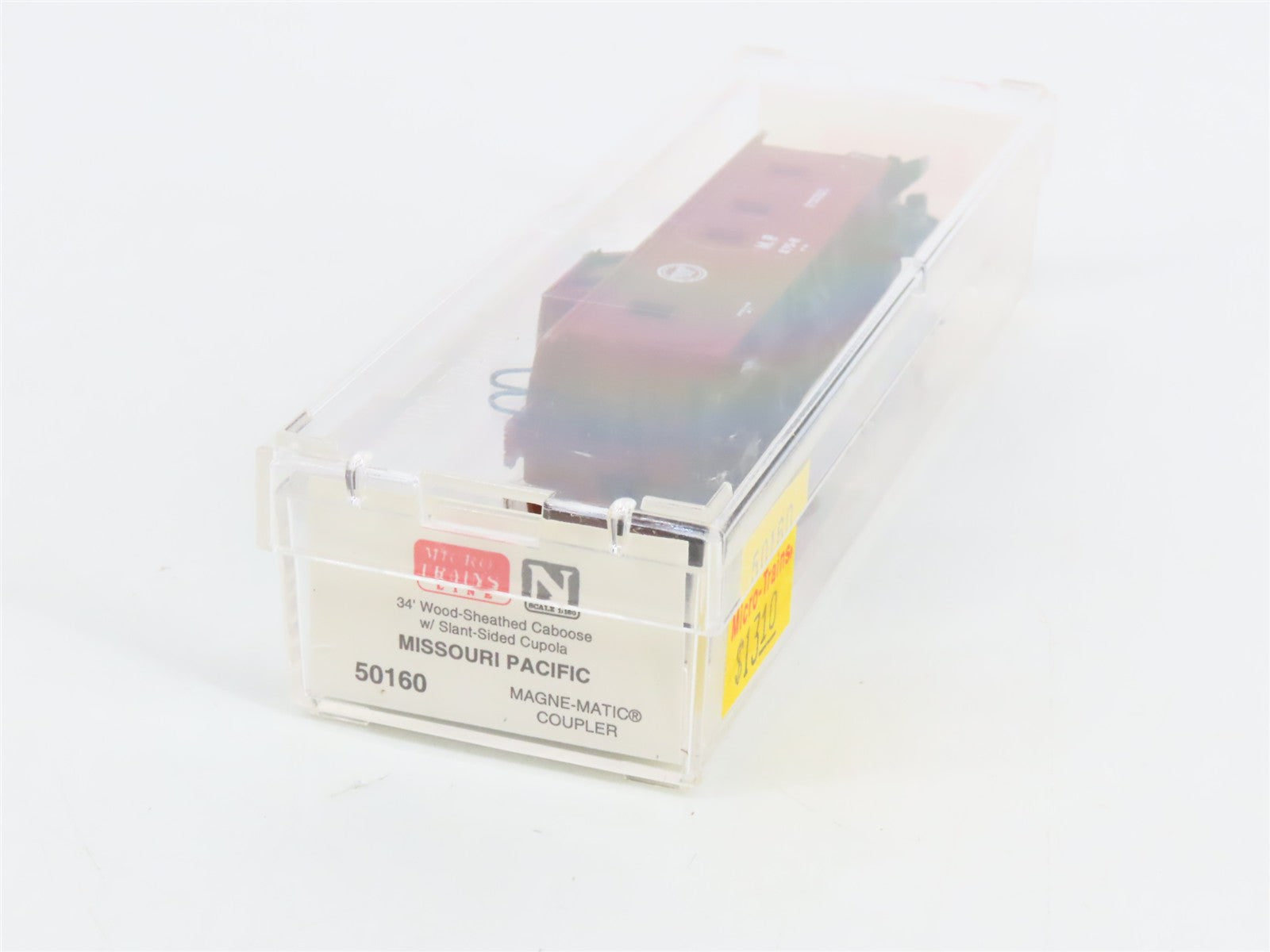 N Scale Micro-Trains 50160 MP Missouri Pacific 34' Wood-Sheathed Caboose RTR
