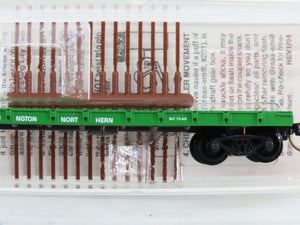 N Scale Micro-Trains 44070 BN Burlington Northern 50' Flat Car 602626 RTR