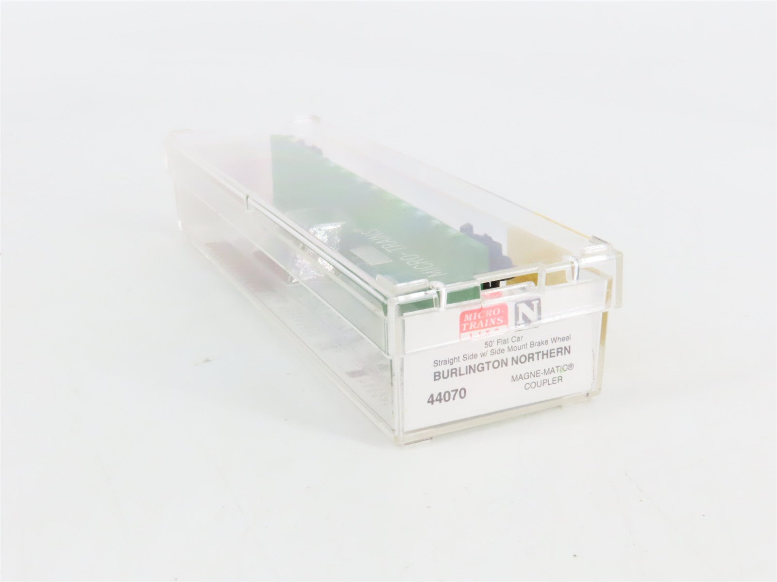 N Scale Micro-Trains 44070 BN Burlington Northern 50' Flat Car 602626 RTR