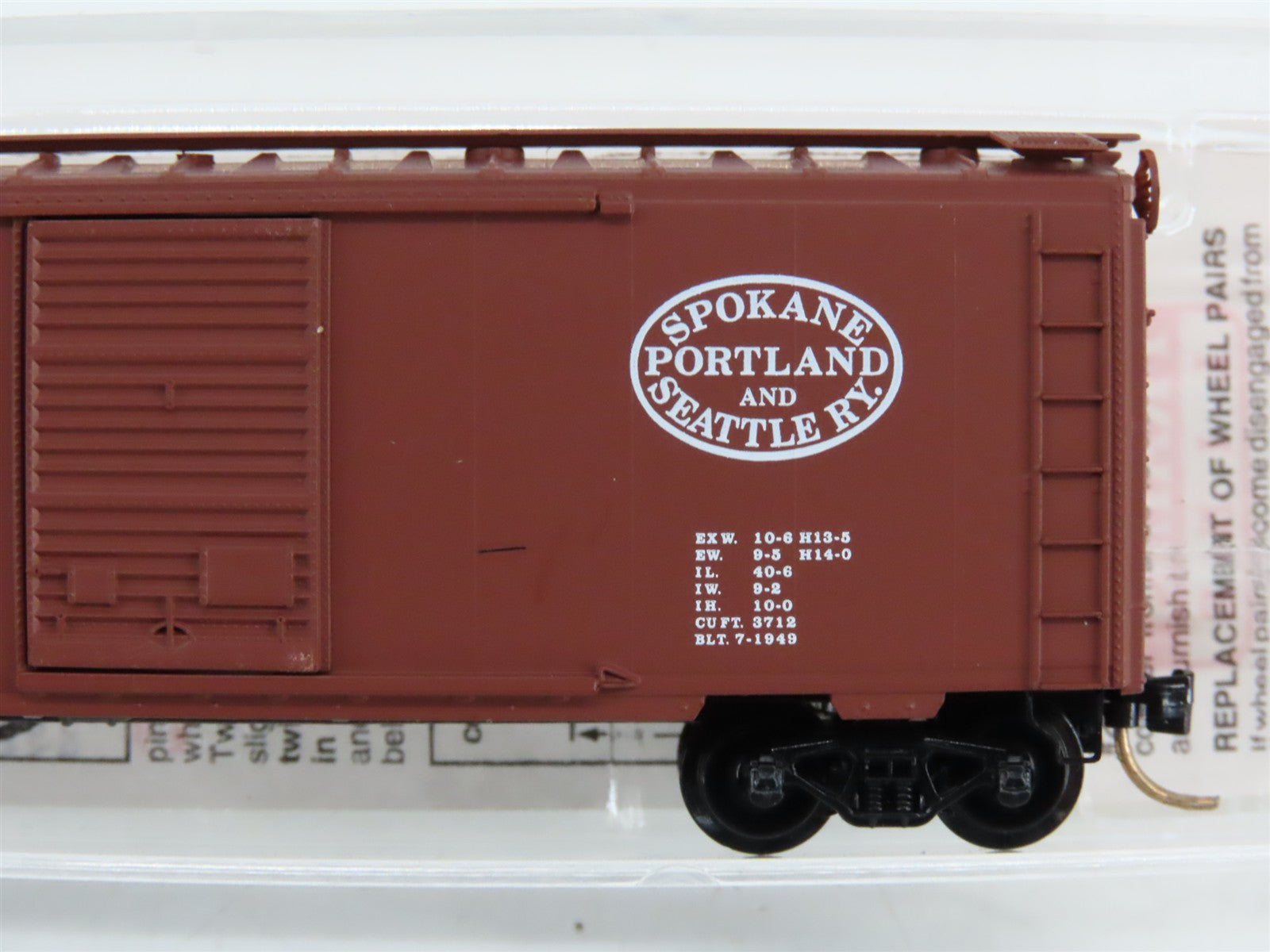 N Scale Micro-Trains 20246 SP&S Spokane, Portland & Seattle 40' Box Car RTR
