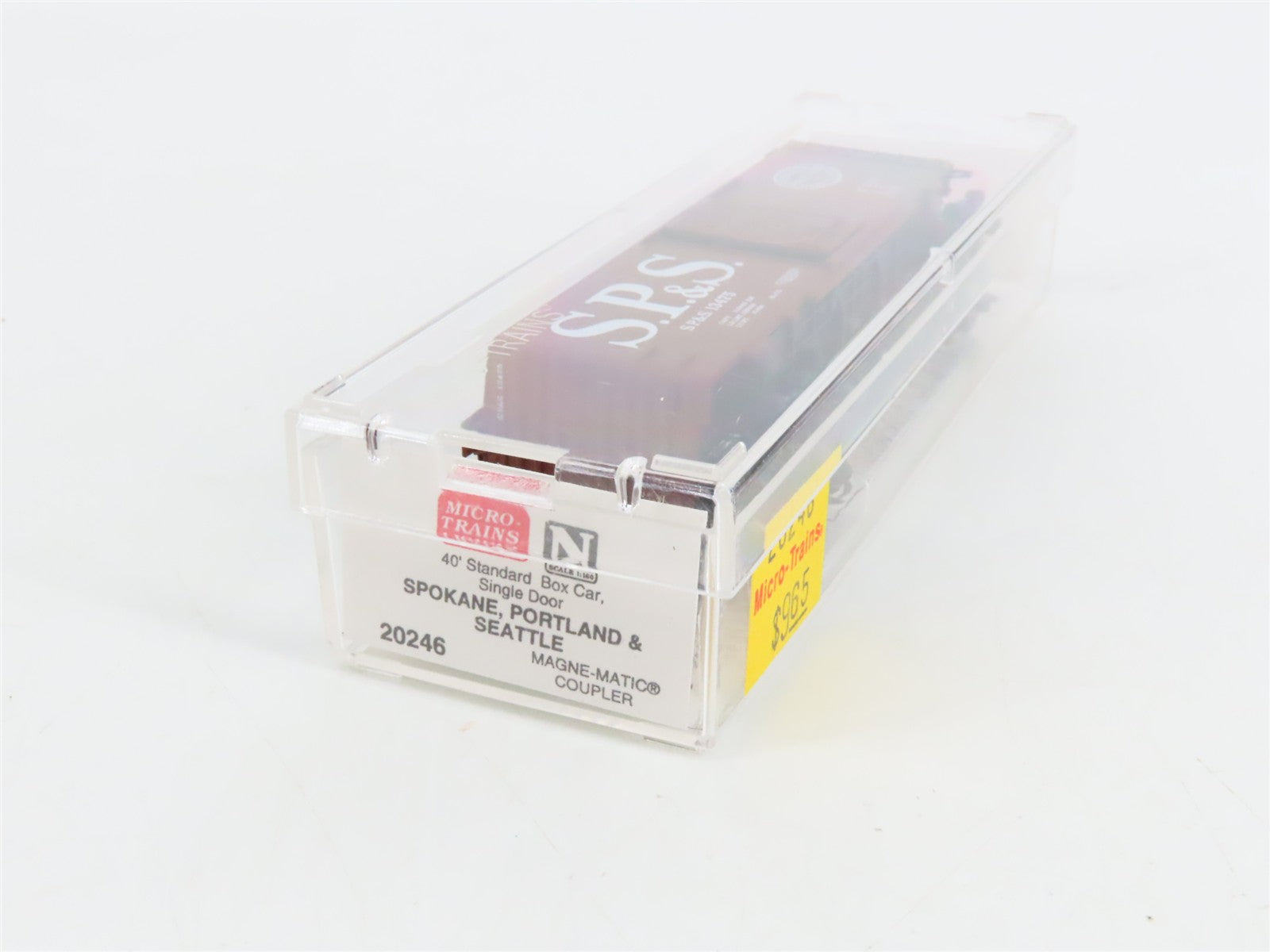 N Scale Micro-Trains 20246 SP&S Spokane, Portland & Seattle 40' Box Car RTR