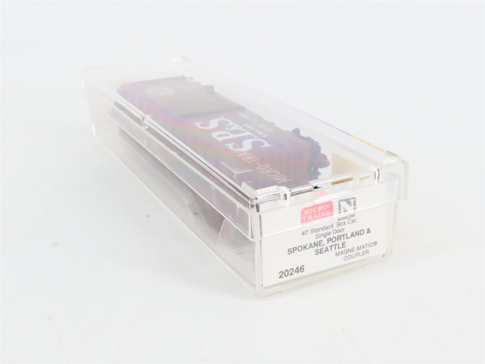 N Scale Micro-Trains 20246 SP&S Spokane, Portland & Seattle 40' Box Car RTR
