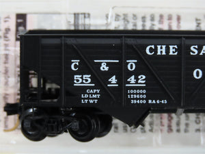 N Scale Micro-Trains 57070 C&O Chesapeake & Ohio 33' 2-Bay Hopper 55442 RTR