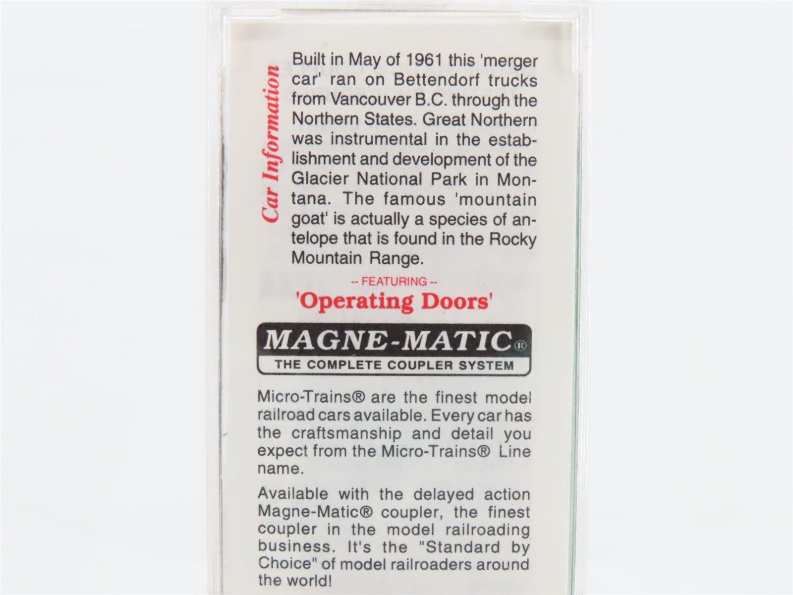 N Scale Micro-Trains MTL 33120 GN Great Northern 