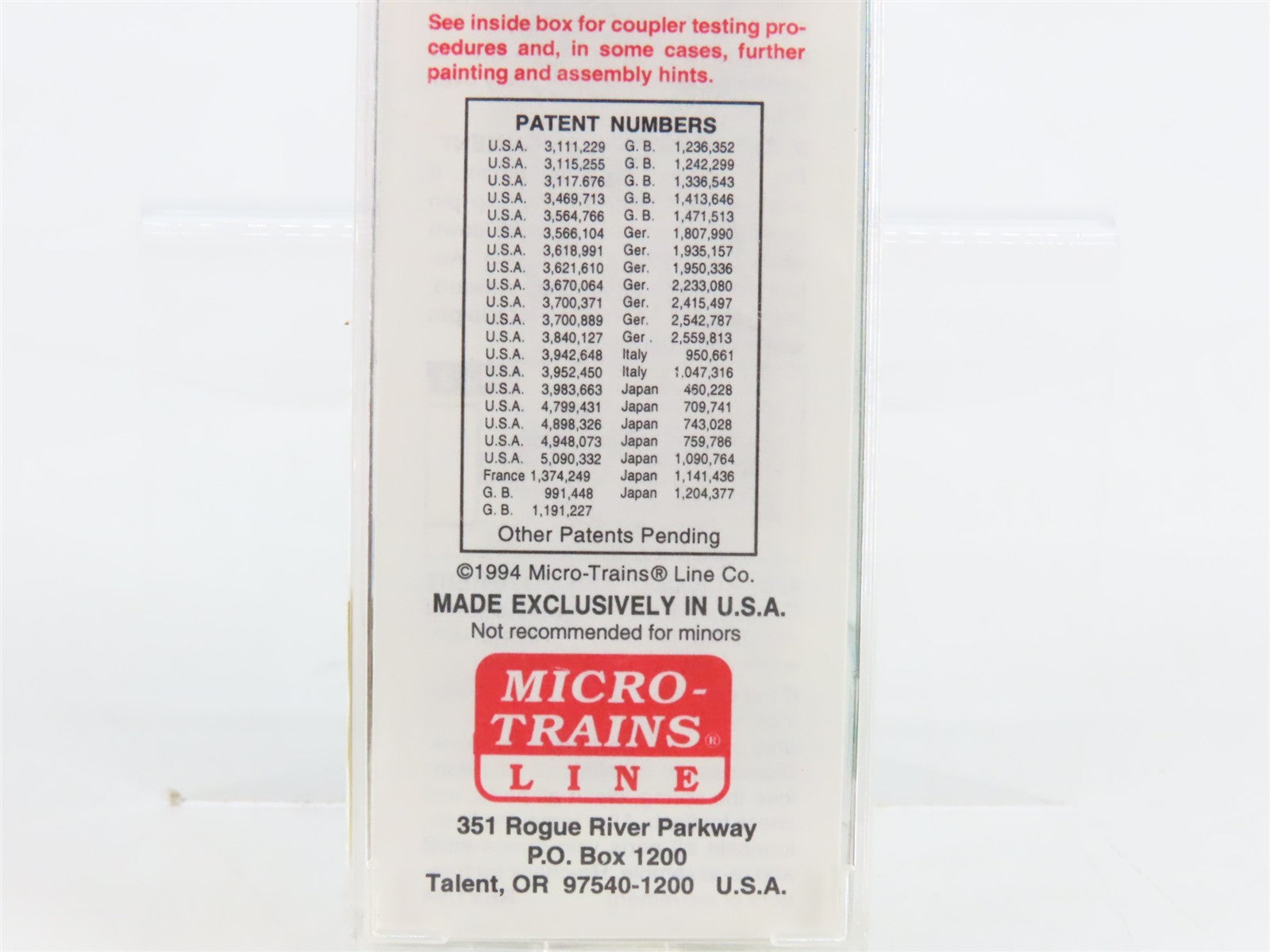 N Scale Micro-Trains MTL 33120 GN Great Northern 