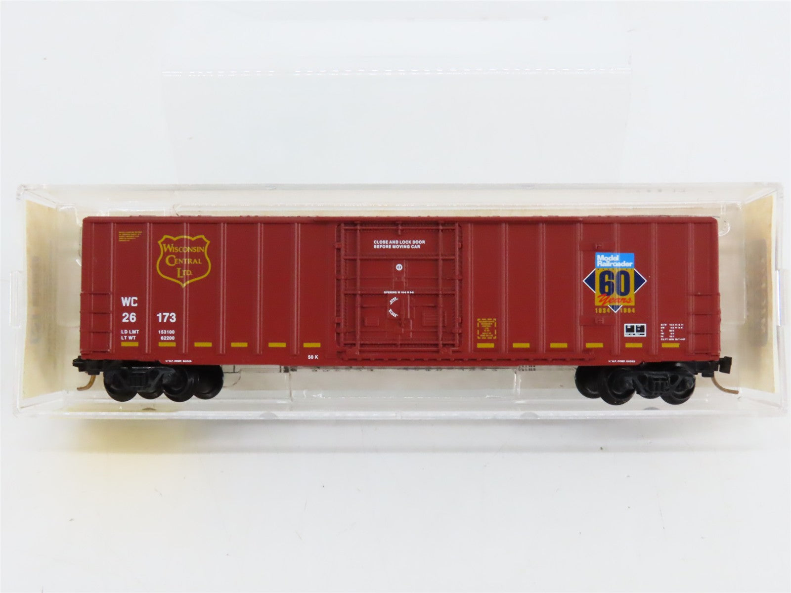 N Scale Micro-Trains 27210 WC Wisconsin Central 50' Rib Side Box Car 26173 RTR