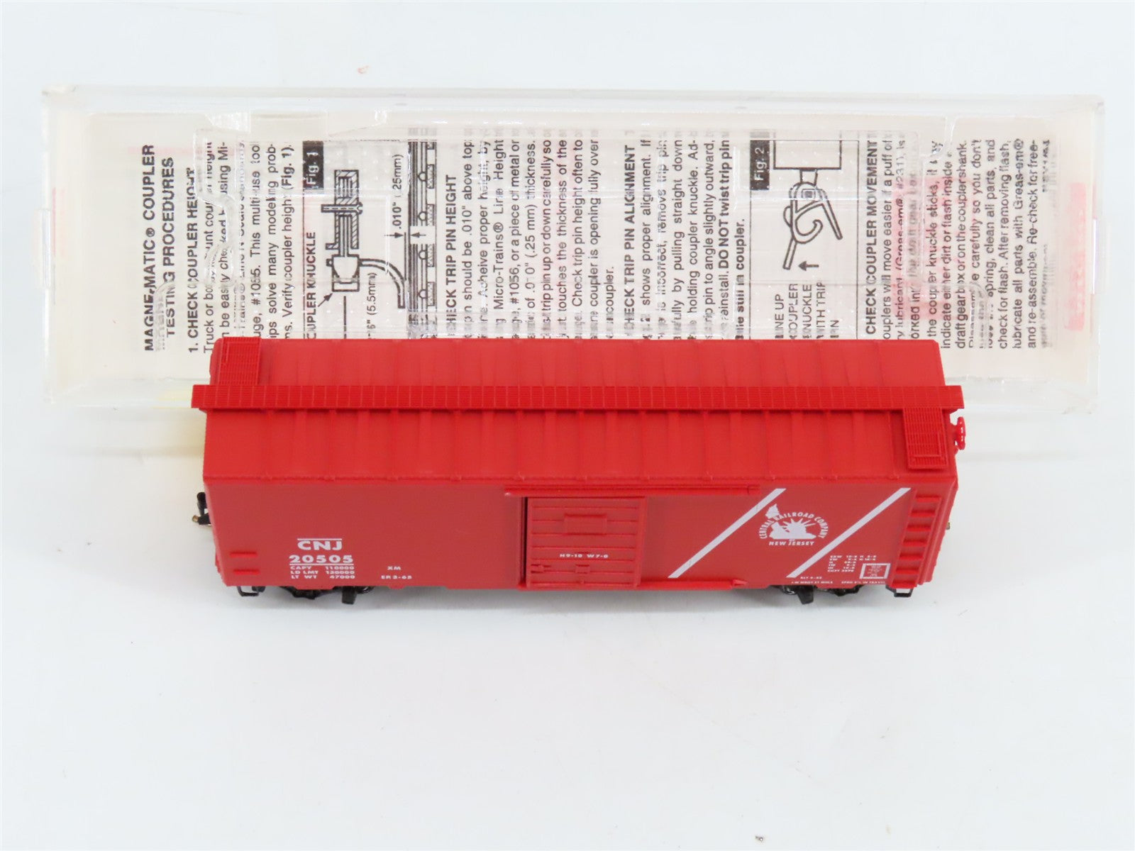 N Scale Micro-Trains 20196 CNJ Central Railroad of New Jersey 40' Box Car RTR