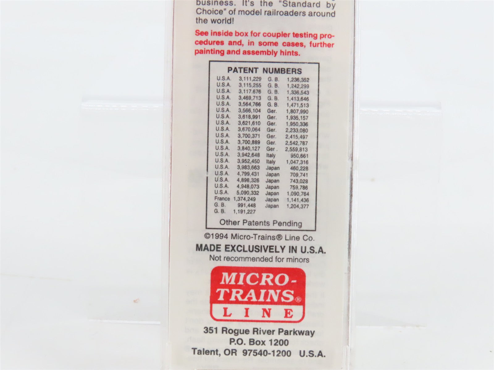 N Scale Micro-Trains 20196 CNJ Central Railroad of New Jersey 40' Box Car RTR