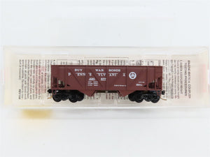 N Scale Micro-Trains 57100 PRR Pennsylvania 33' 2-Bay Hopper 220877 RTR