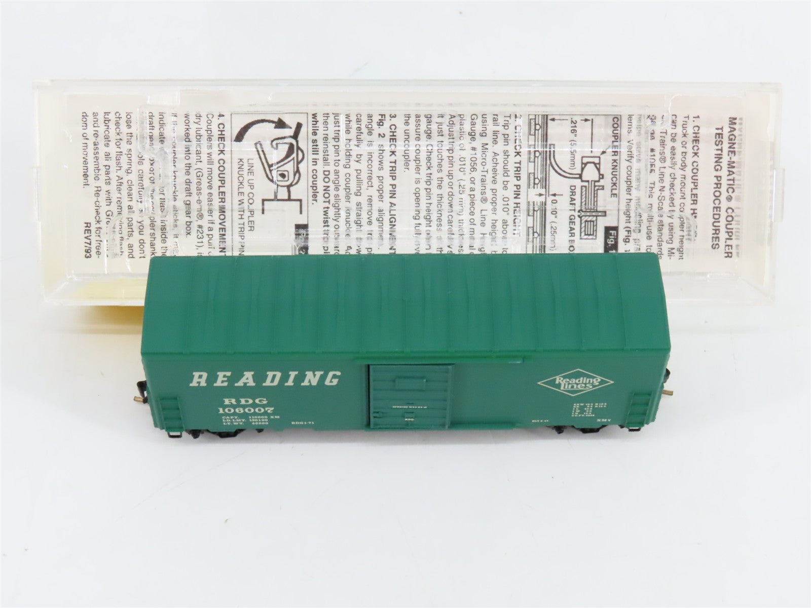 N Scale Micro-Trains 24230 RDG Reading 40' 40' Standard Box Car 106007 RTR