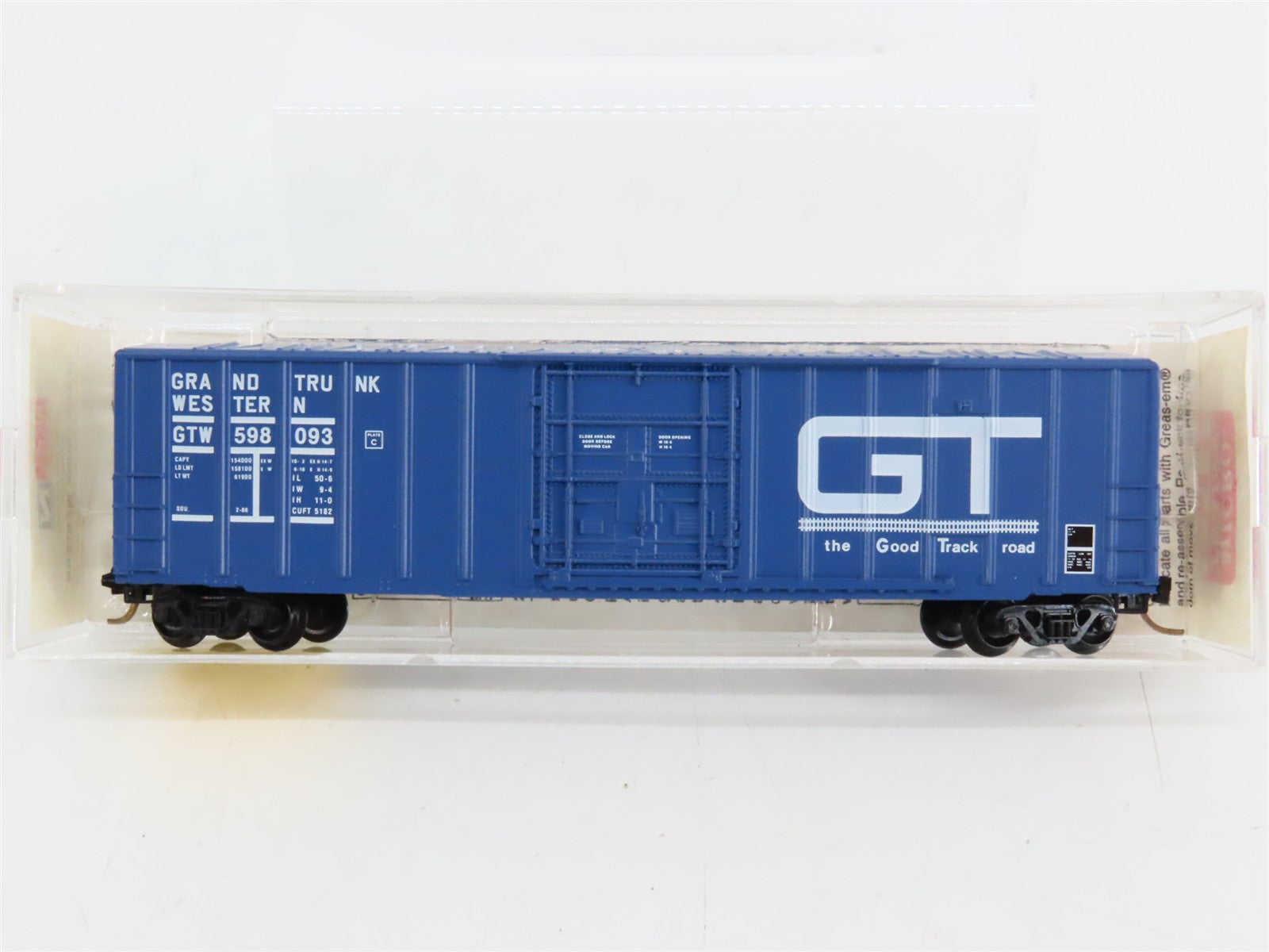 N Scale Micro-Trains 27220 GTW Grand Trunk Western 50' Box Car 598093 RTR