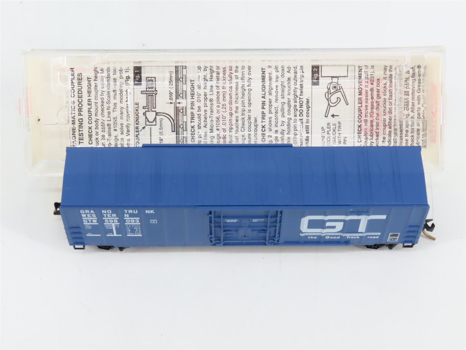 N Scale Micro-Trains 27220 GTW Grand Trunk Western 50' Box Car 598093 RTR