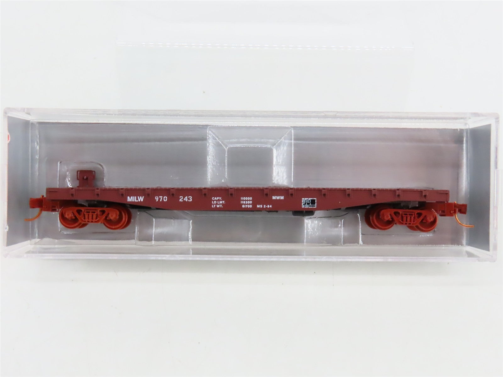 N Scale Micro-Trains NSE MTL 19-200 MILW Milwaukee Road 45' Flat Car #970243