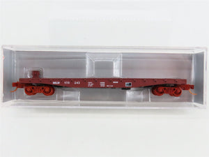 N Scale Micro-Trains NSE MTL 19-200 MILW Milwaukee Road 45' Flat Car #970243