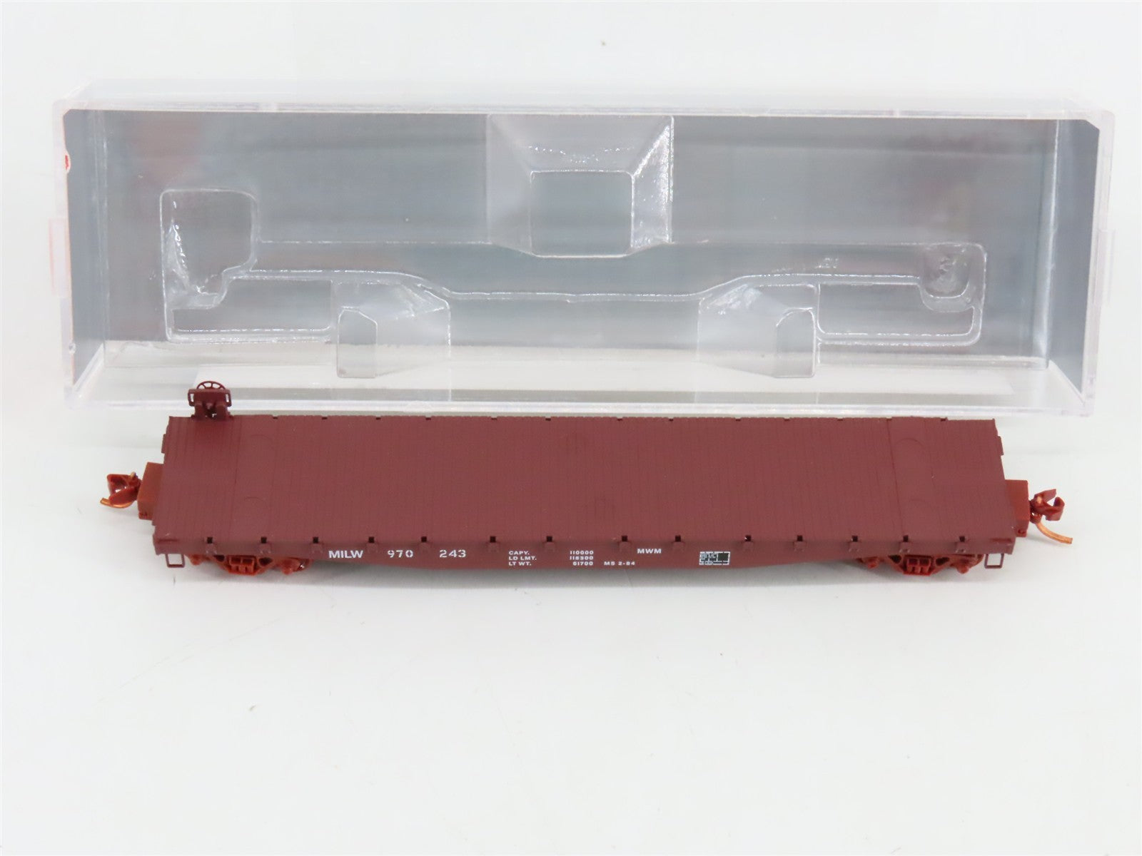 N Scale Micro-Trains NSE MTL 19-200 MILW Milwaukee Road 45' Flat Car #970243