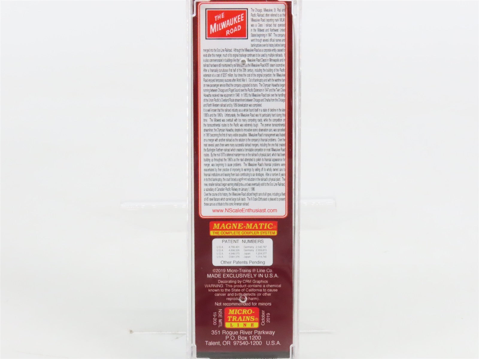 N Scale Micro-Trains NSE MTL 19-200 MILW Milwaukee Road 45' Flat Car #970243