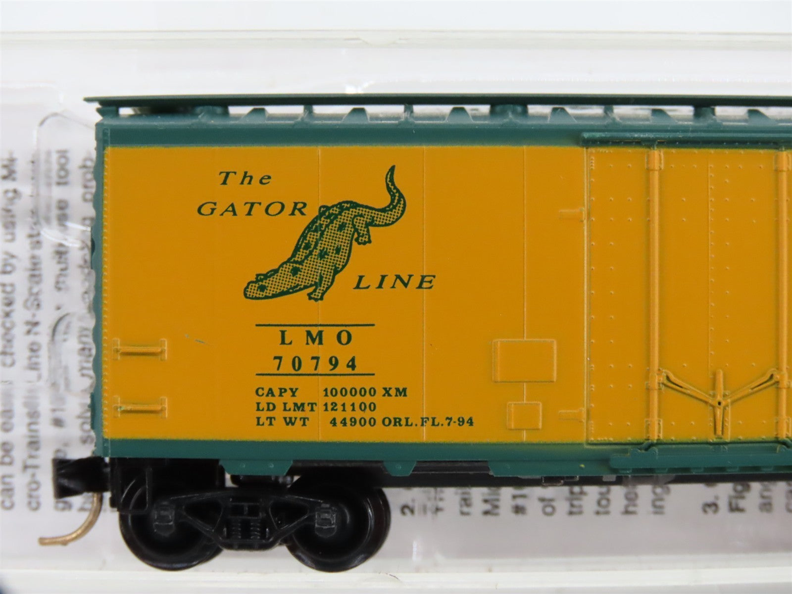 N Scale Micro-Trains LMO Lake Monroe & Orlando 40' Box Car 70794 RTR