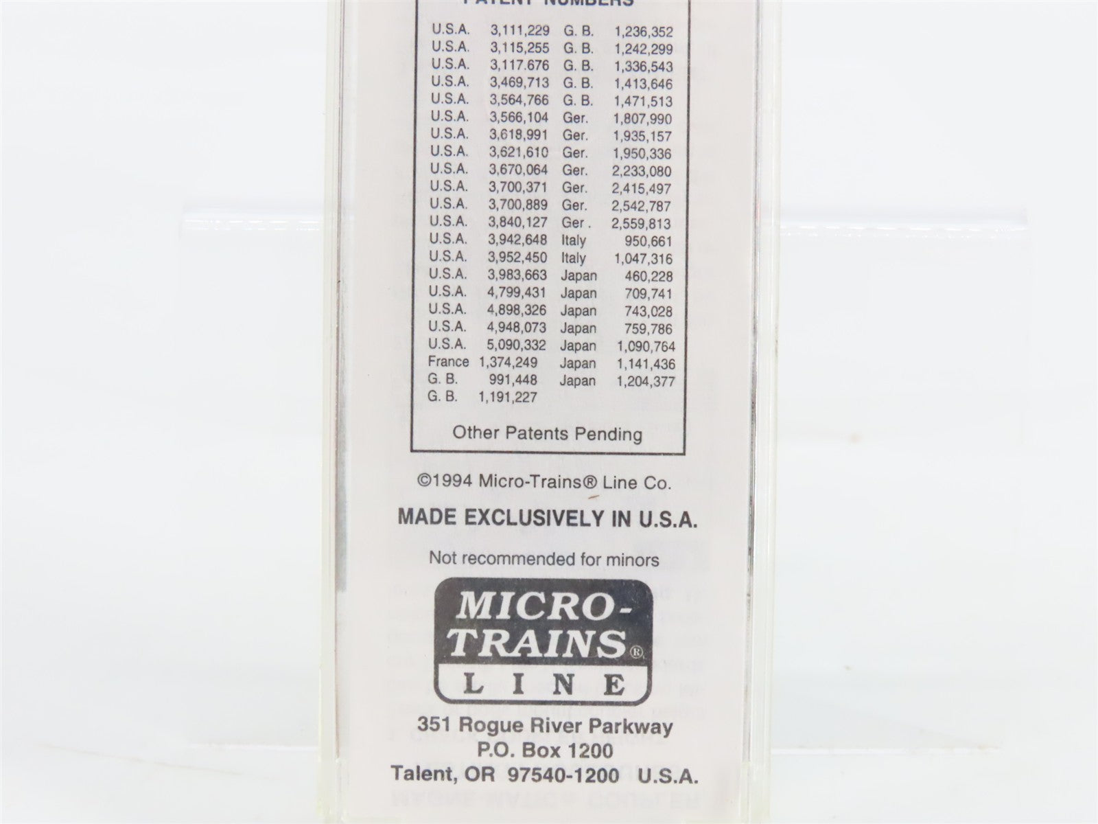 N Scale Micro-Trains MCCX Mennonite Central Committee 40' Box Car 146520 RTR