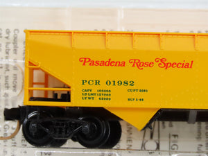 N Scale Micro-Trains PCR Pasadena Rose Special 2-Bay Hopper 01982 RTR