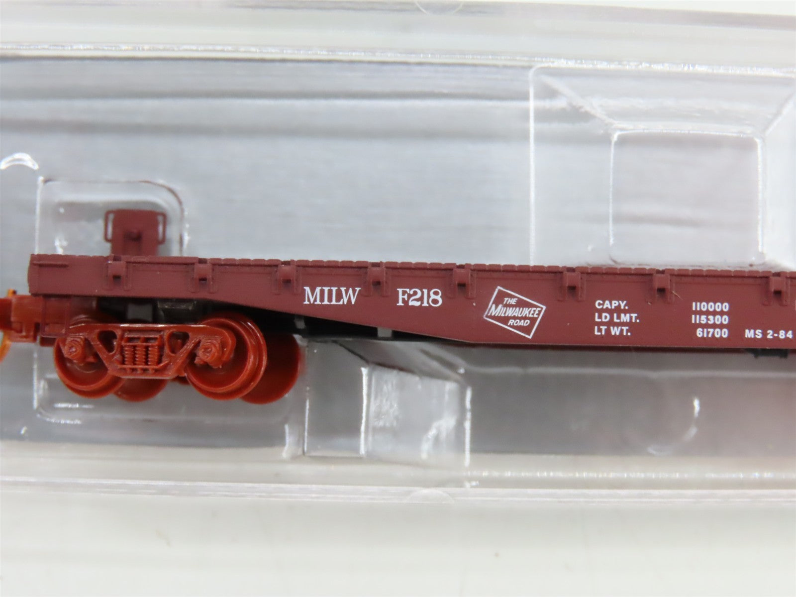 N Scale Micro-Trains NSE MTL 19-201 MILW Milwaukee Road 45' Flat Car #F218