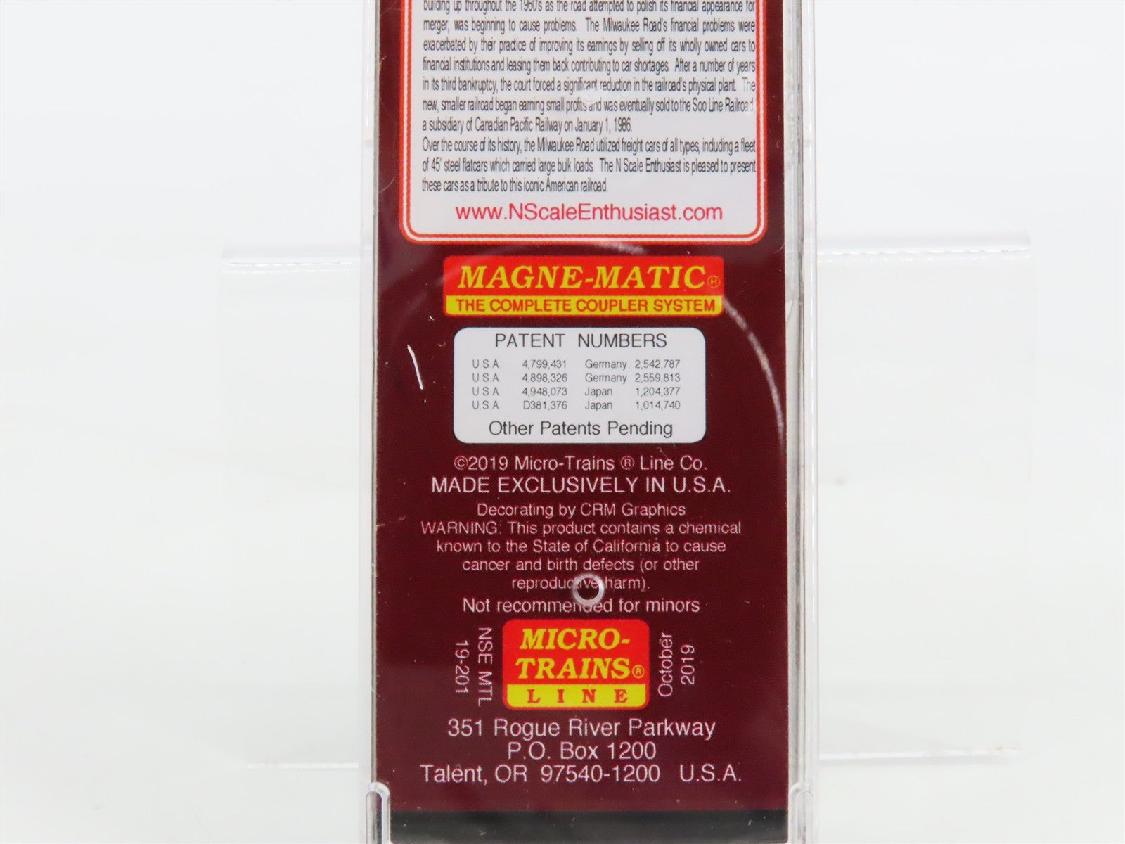 N Scale Micro-Trains NSE MTL 19-201 MILW Milwaukee Road 45' Flat Car #F218