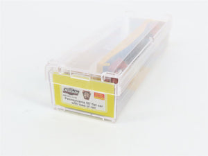N Scale Micro-Trains NSEMTL11-79 Pennsylvania 50' Flat Car with Load of Rail RTR