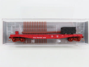 N Scale Micro-Trains NSE MTL 12-29 GN Great Northern 50' Flat Car 65029 w/ Load