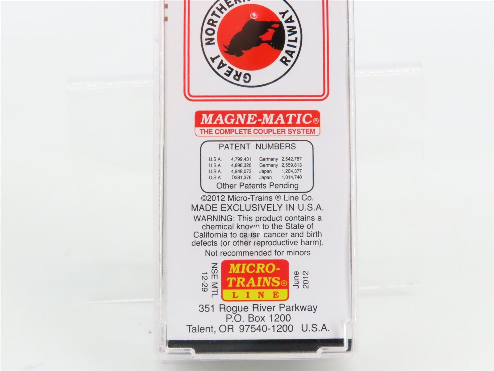 N Scale Micro-Trains NSE MTL 12-29 GN Great Northern 50' Flat Car 65029 w/ Load