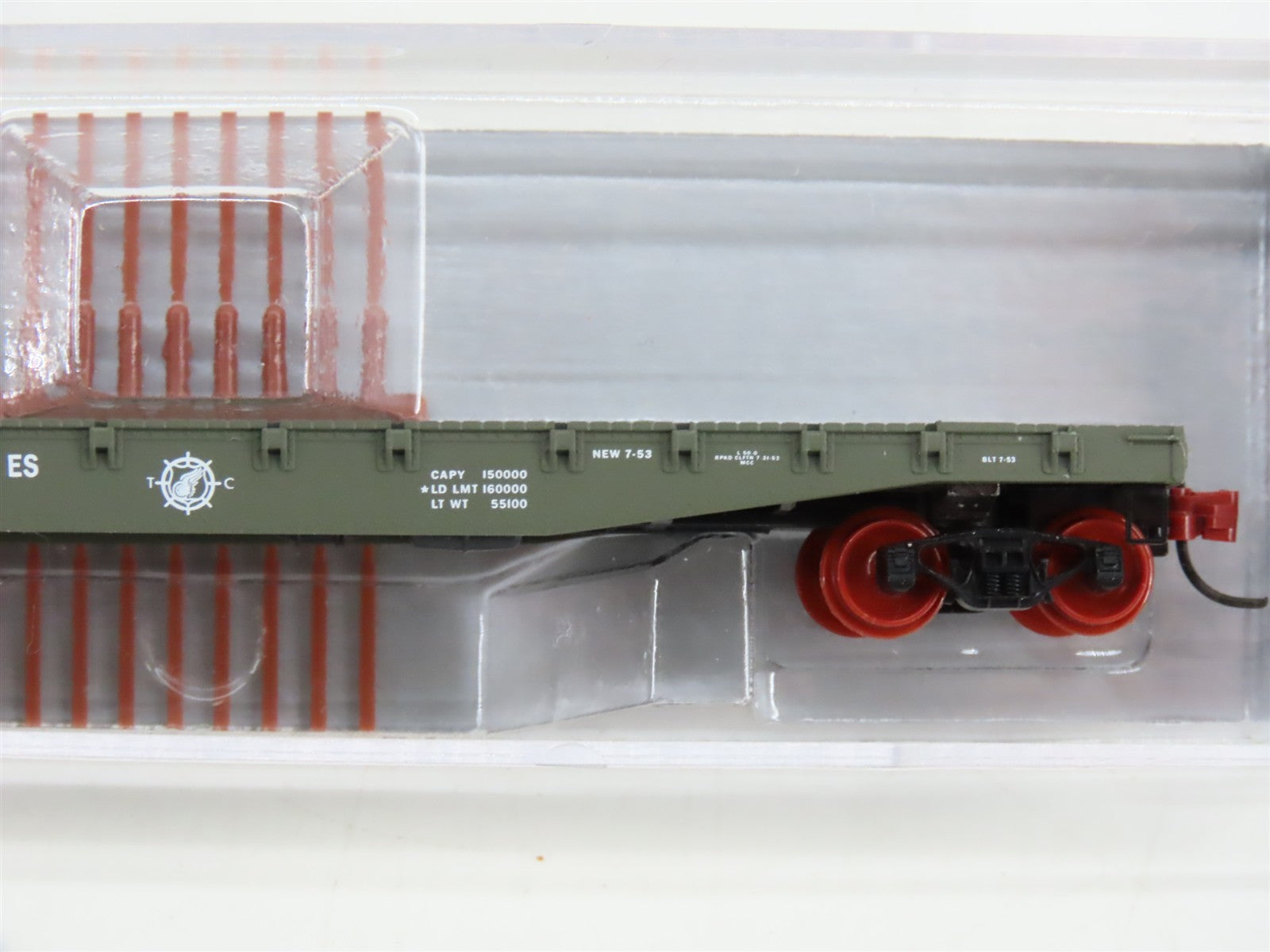 N Scale Micro-Trains NSE MTL 21-29 USAX United States Army 50' Flat Car #38133