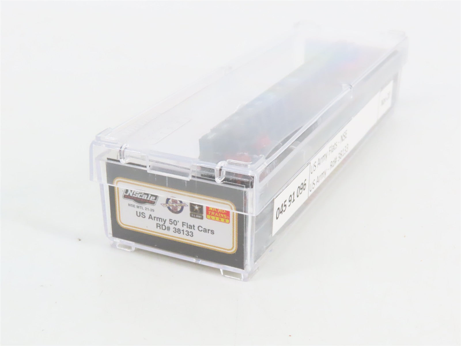 N Scale Micro-Trains NSE MTL 21-29 USAX United States Army 50' Flat Car #38133