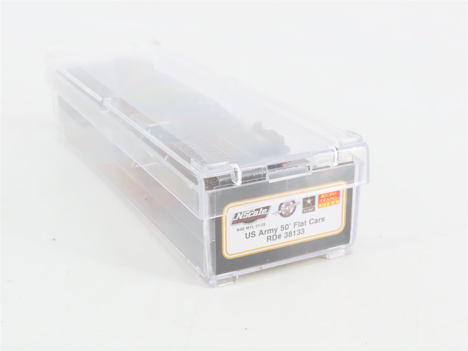 N Scale Micro-Trains NSE MTL 21-29 USAX United States Army 50' Flat Car #38133