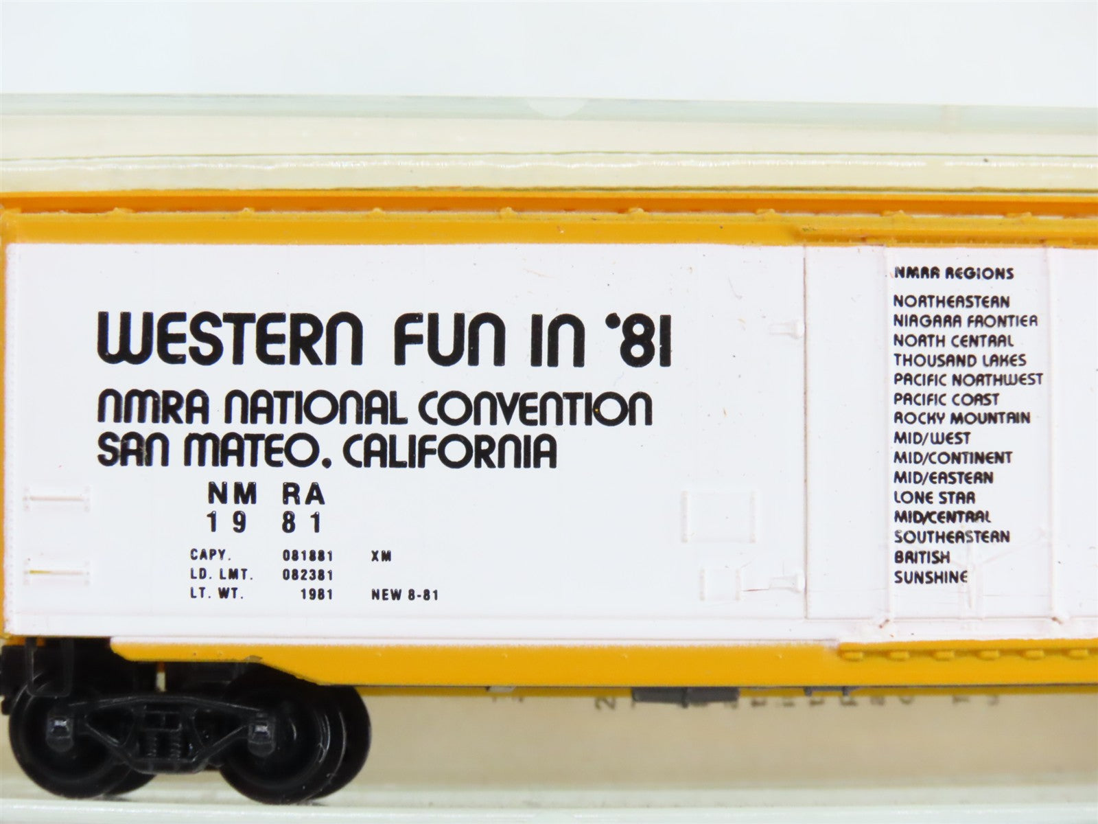 N Scale Micro-Trains NMRA National Convention 50' 50' Standard Box Car 1981 RTR