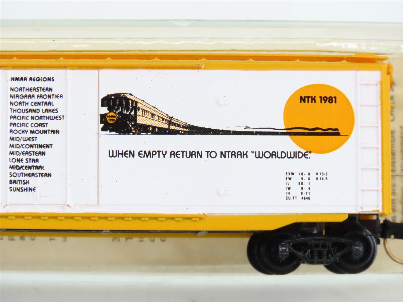 N Scale Micro-Trains NMRA National Convention 50' 50' Standard Box Car 1981 RTR