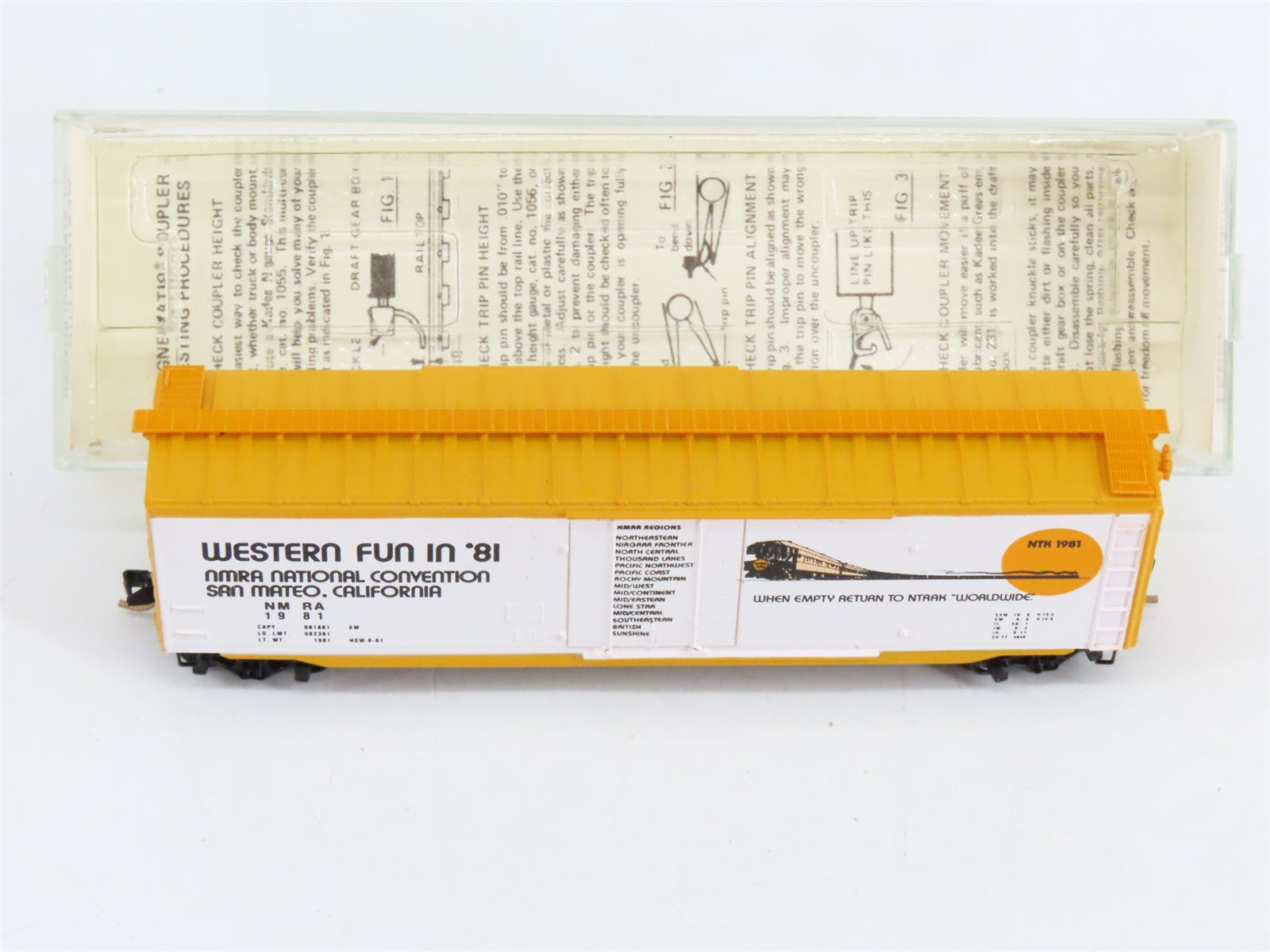 N Scale Micro-Trains NMRA National Convention 50' 50' Standard Box Car 1981 RTR