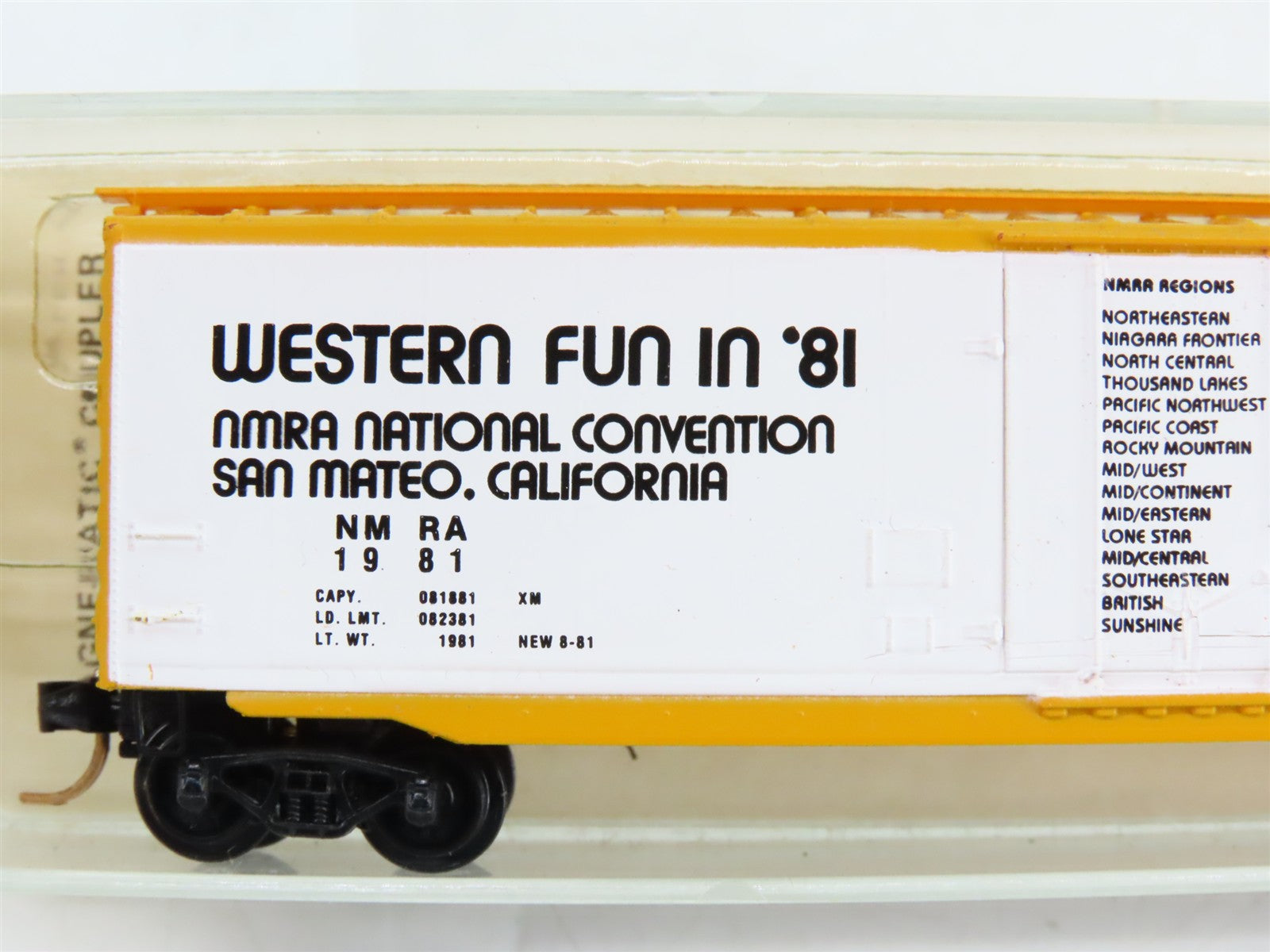 N Scale Micro-Trains NTK NTRAK 50' Box Car 1981 RTR