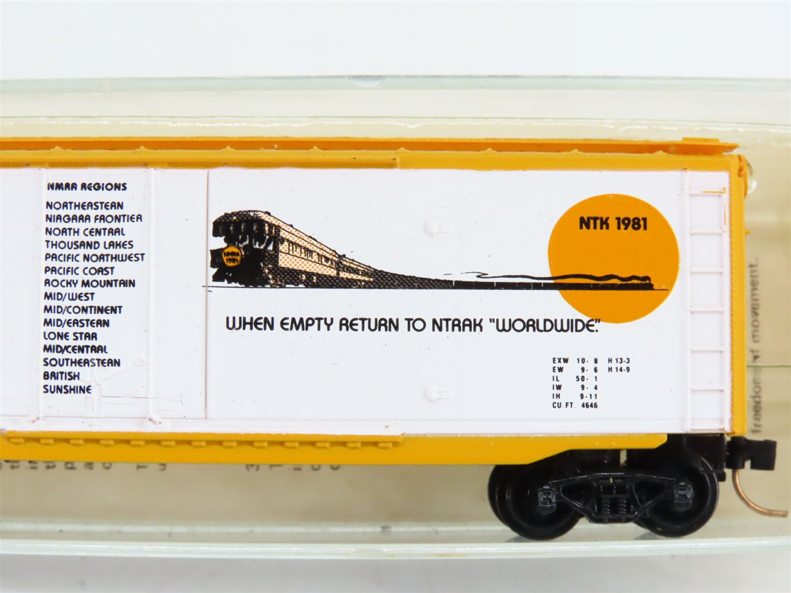 N Scale Micro-Trains NTK NTRAK 50' Box Car 1981 RTR