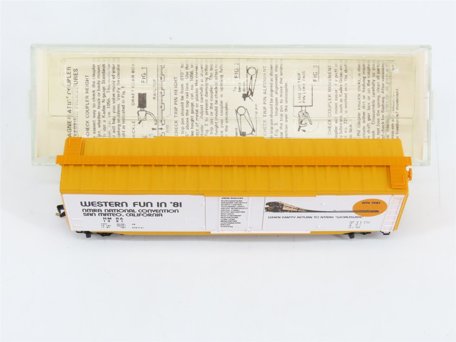 N Scale Micro-Trains NTK NTRAK 50' Box Car 1981 RTR