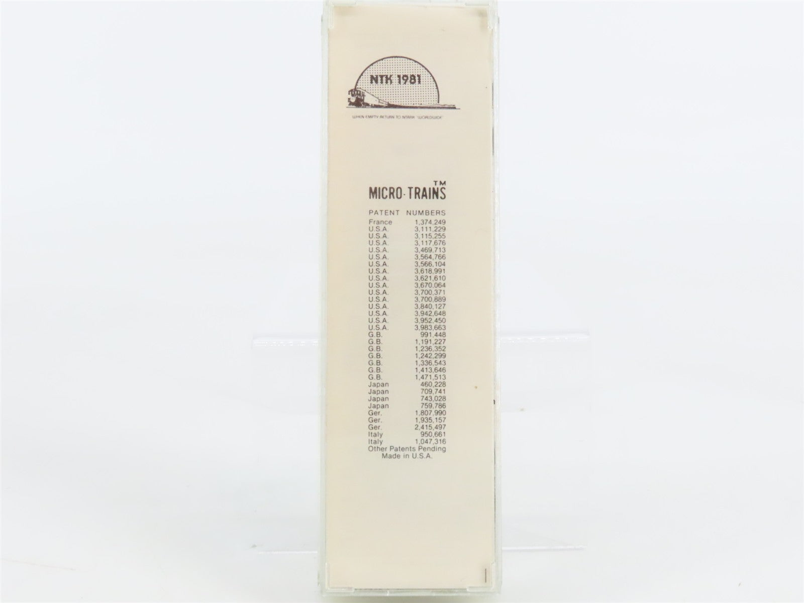 N Scale Micro-Trains NTK NTRAK 50' Box Car 1981 RTR