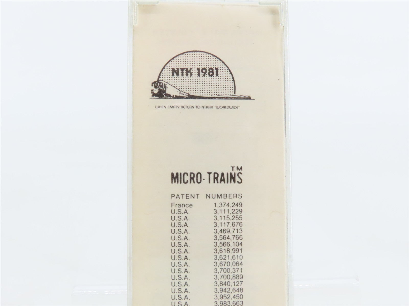 N Scale Micro-Trains NTK NTRAK 50' Box Car 1981 RTR